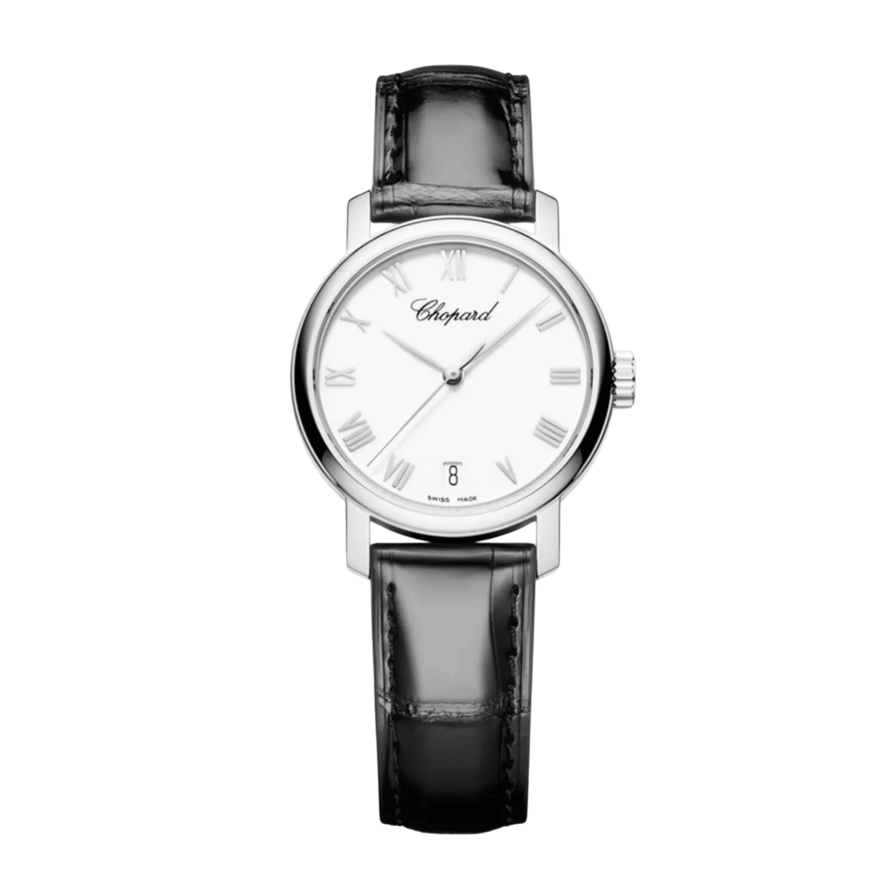 Chopard 手巻き時計 ホワイト Chopard Classic White Gold White Dial 33mm 124200-1001