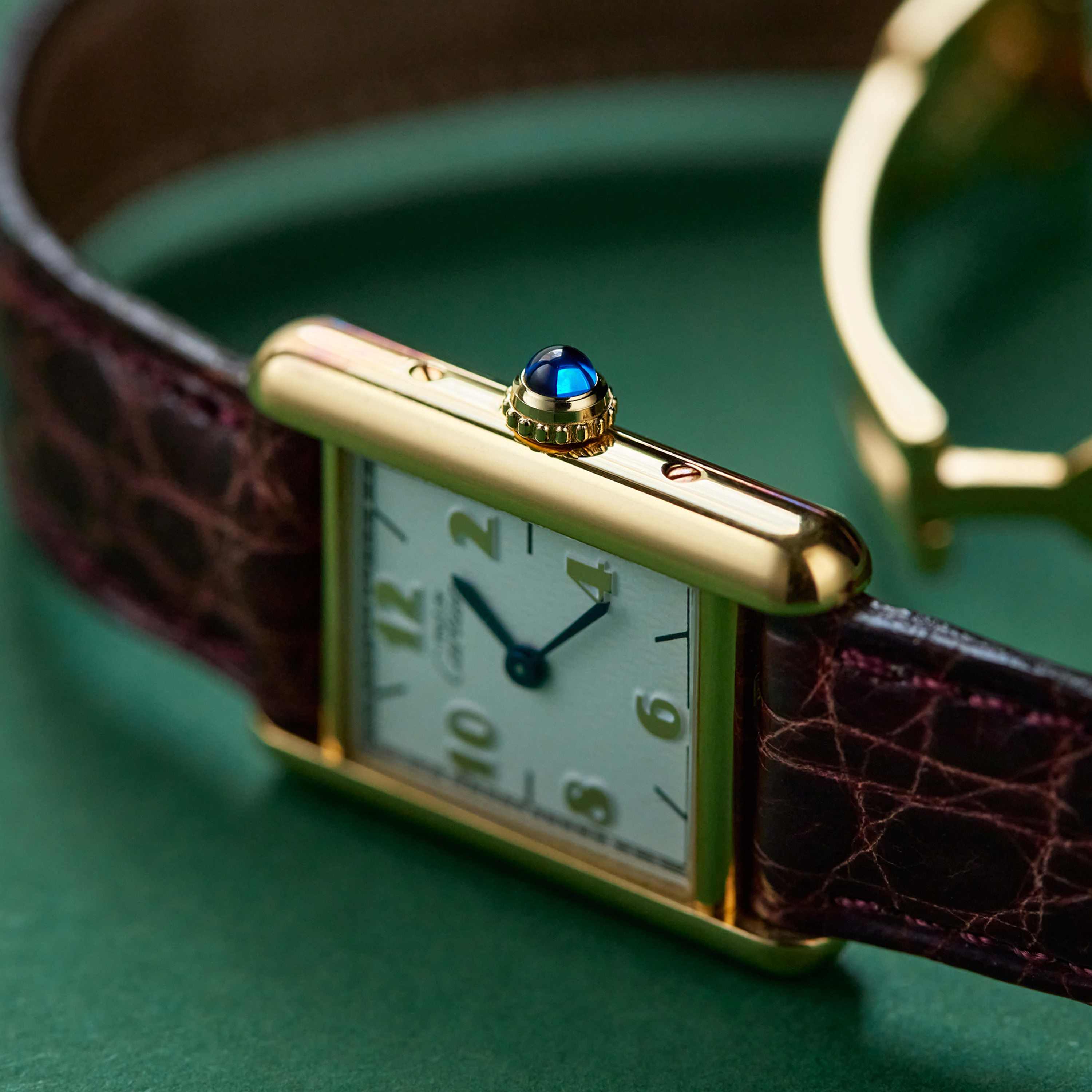 Cartier Vintage Tank Must de Cartier Silver with Gold Plated