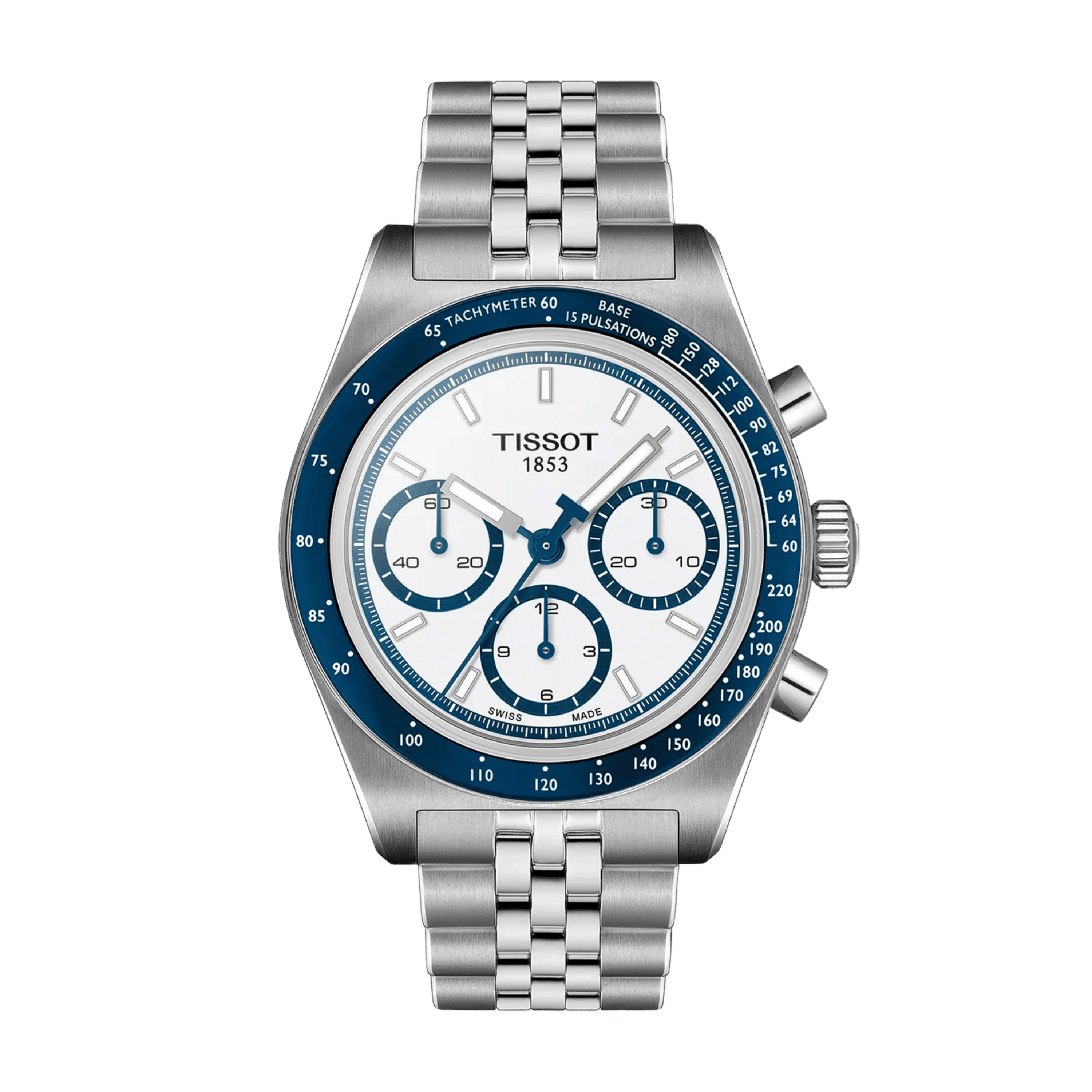 Tissot PR516 Chronograph Steel White Dial 41mm T149.462.11.011.00