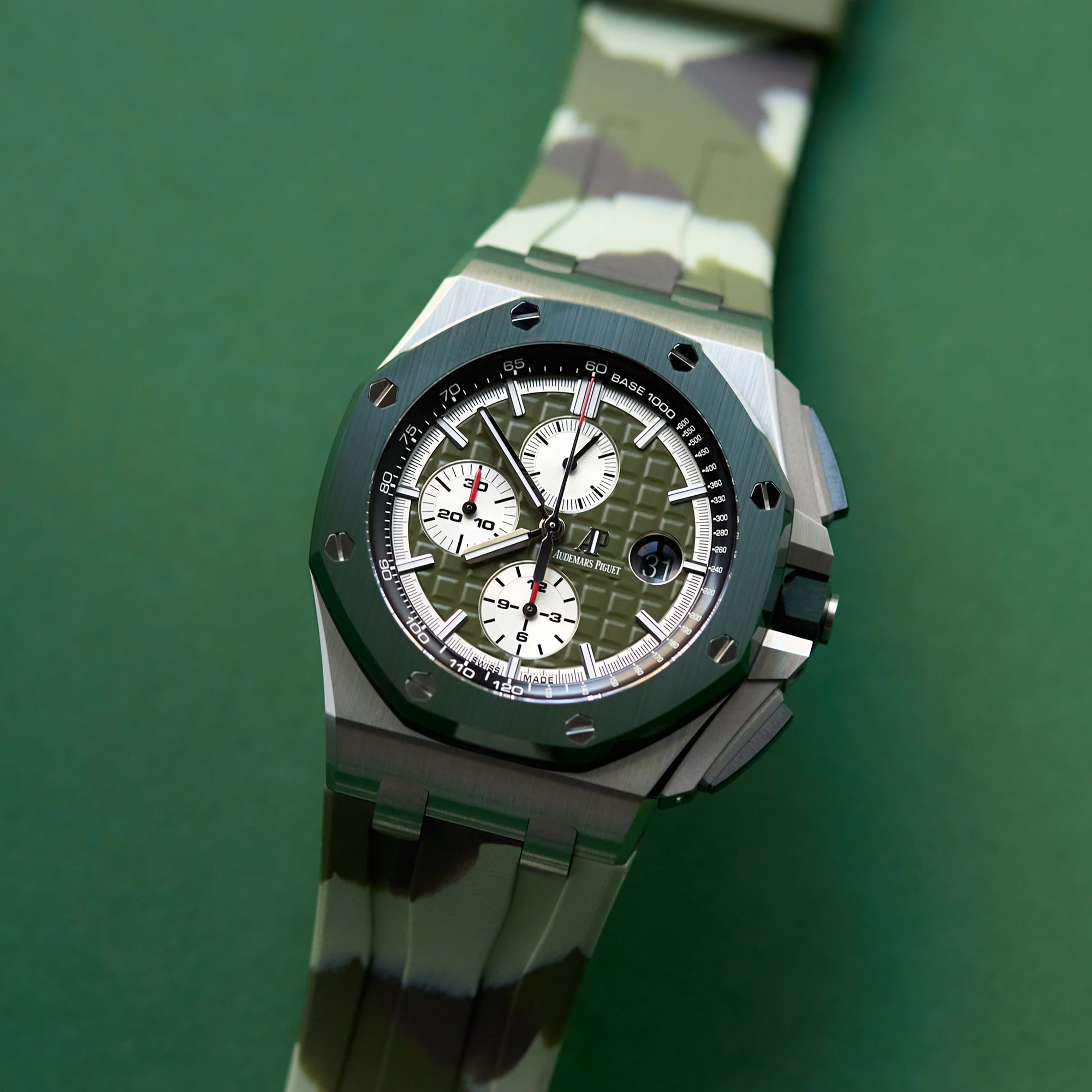 Audemars Piguet Royal Oak Offshore Steel Green Dial 44mm 26400SO