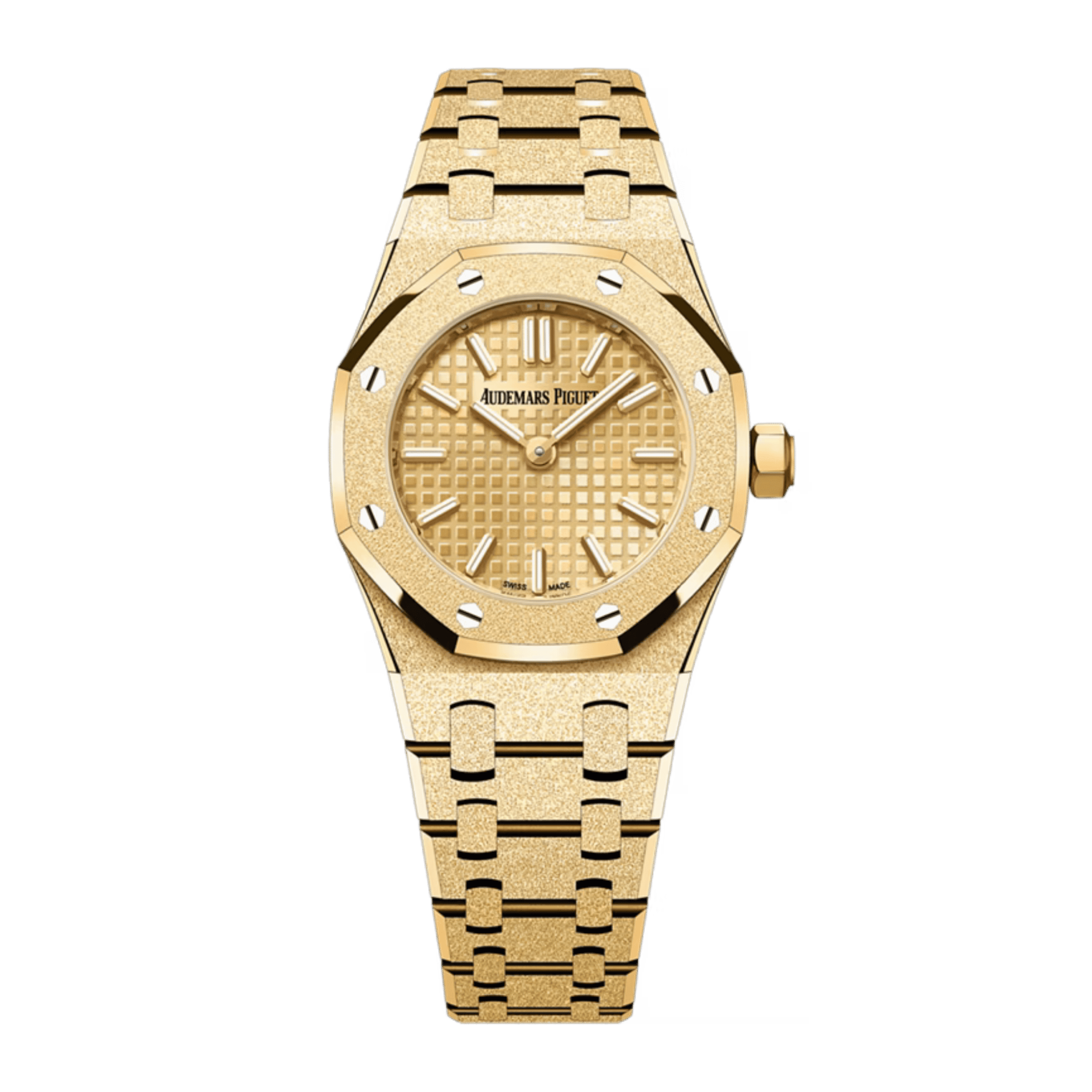 Audemars Piguet Royal Oak Mini Quartz Frosted Yellow Gold