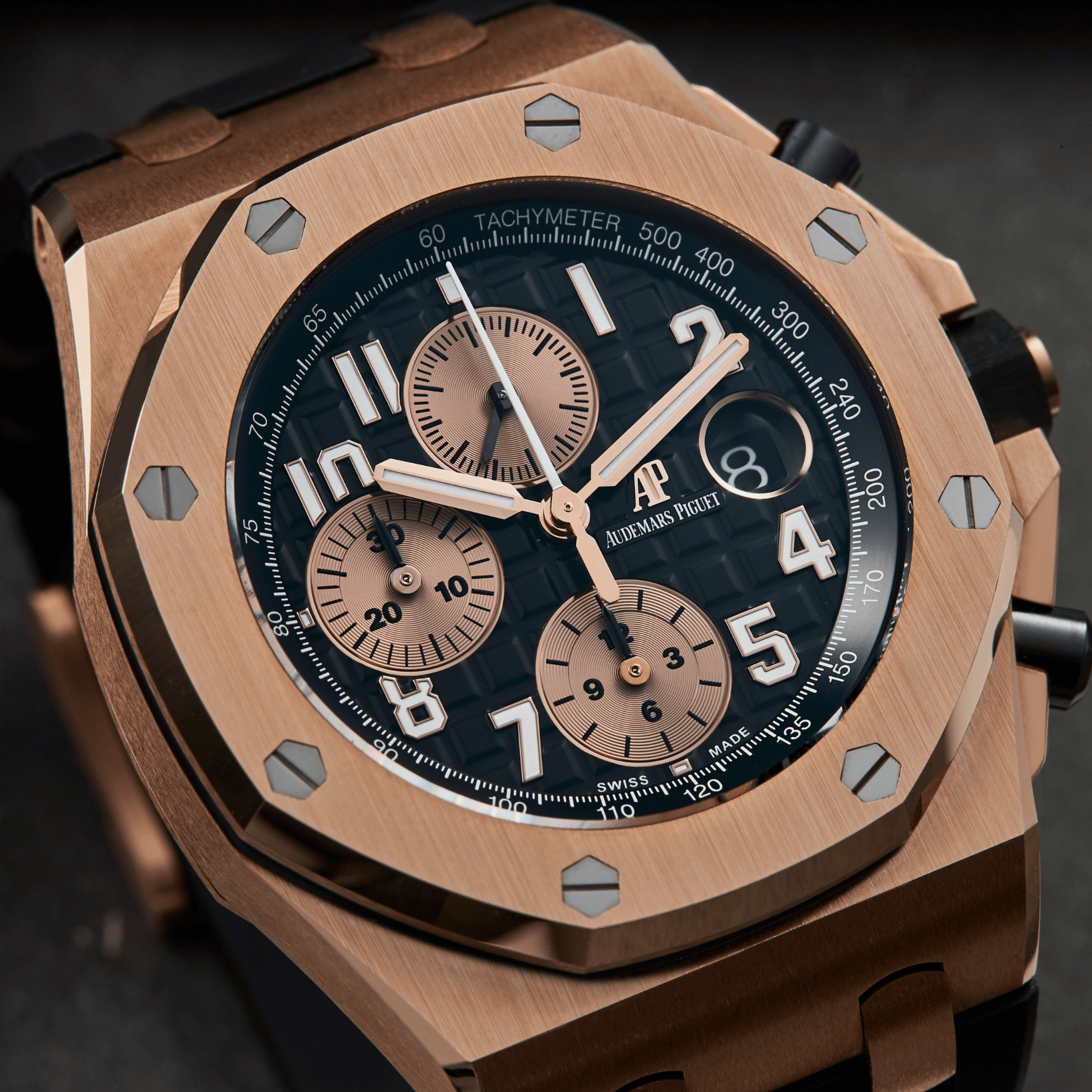 Audemars Piguet Royal Oak Offshore Rose Gold Black Dial 42mm