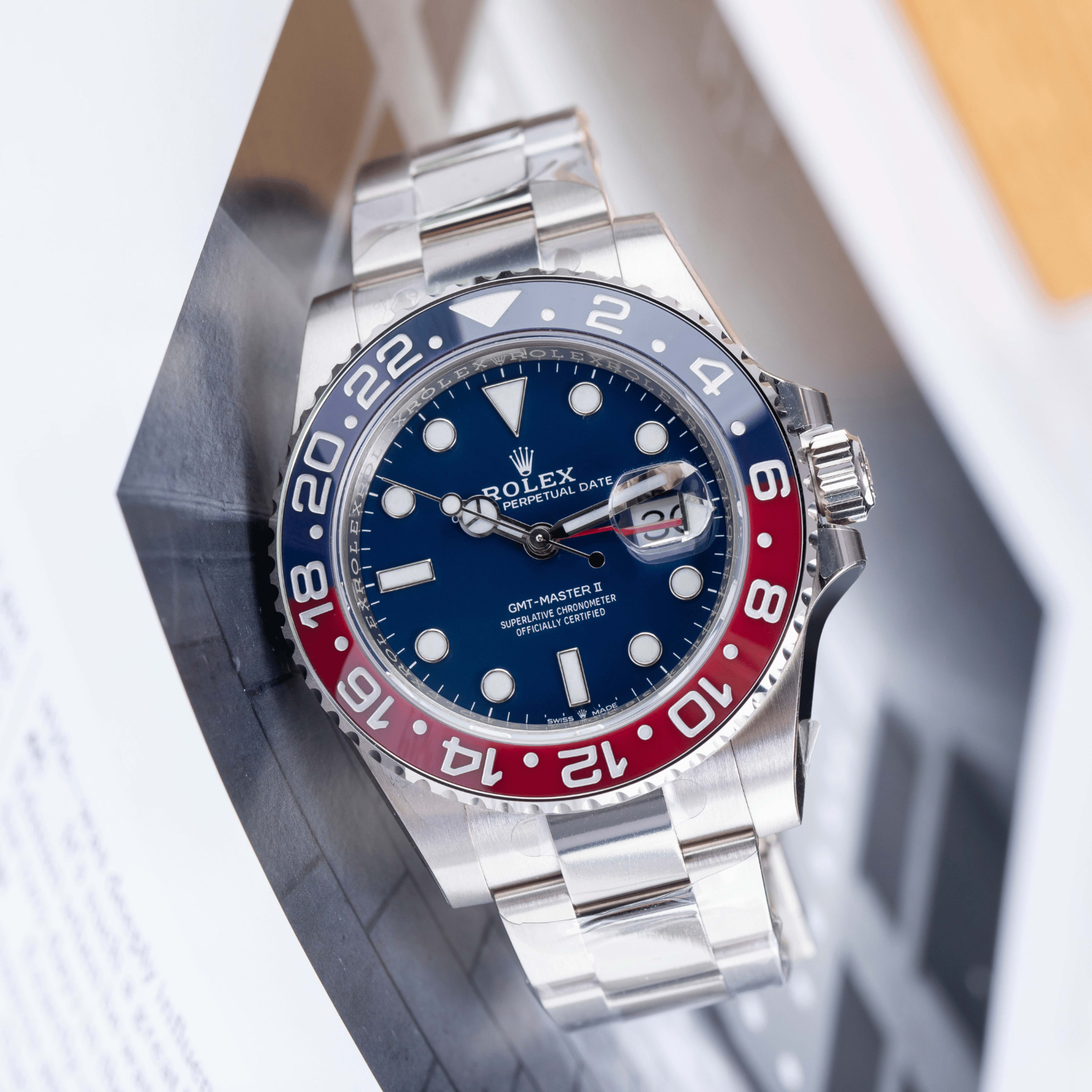 Rolex GMT-Master II White Gold Blue Dial 