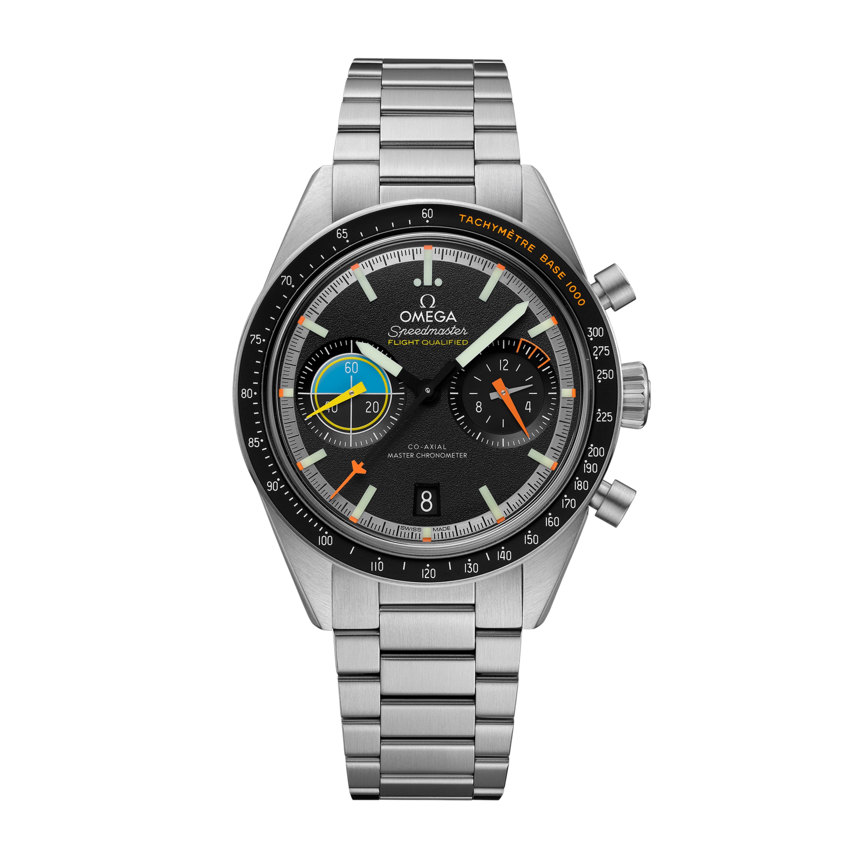 Omega Speedmaster Pilot Flight Qualified Steel Black Dial 40mm