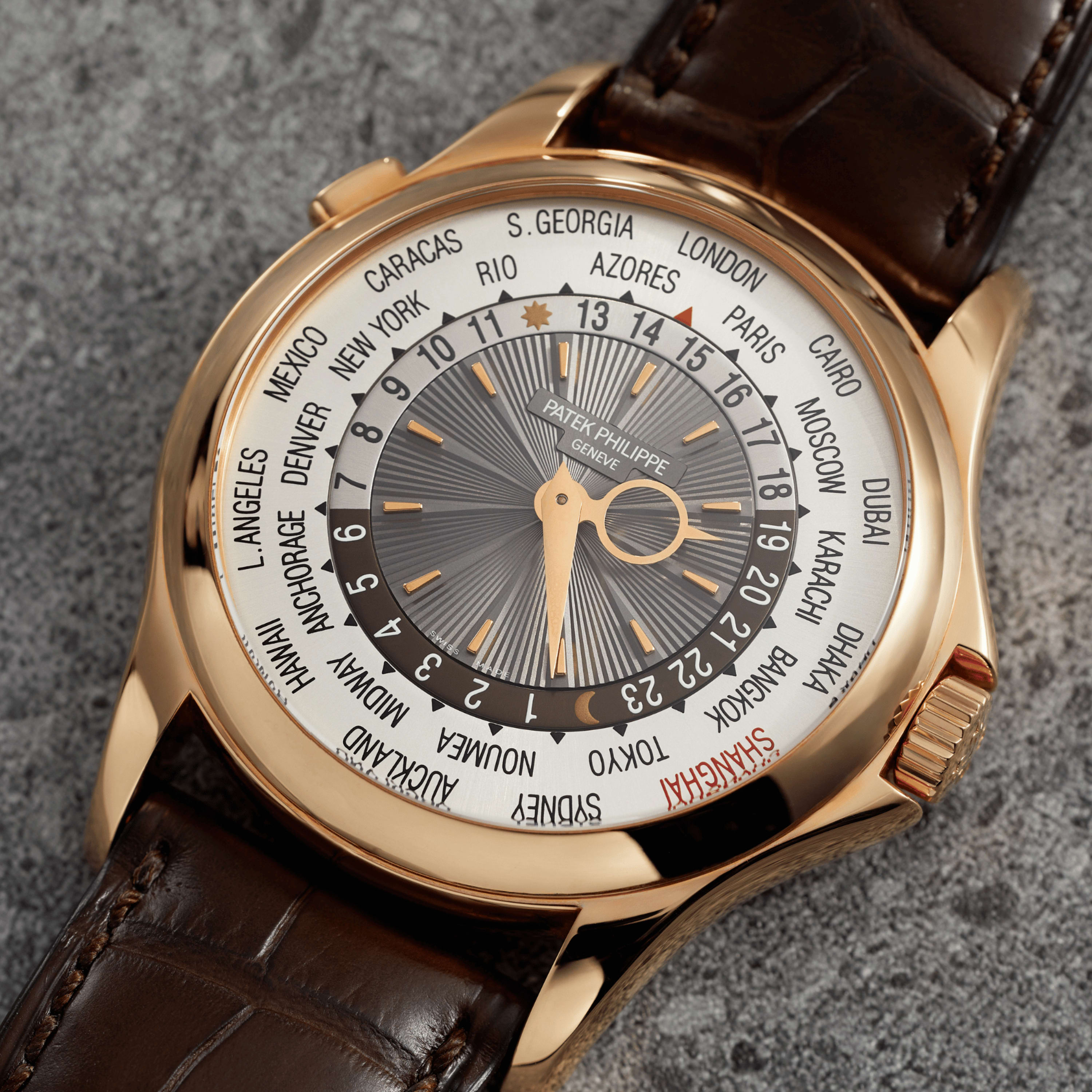 Patek Philippe Complications World Time Rose Gold Shanghai Edition 