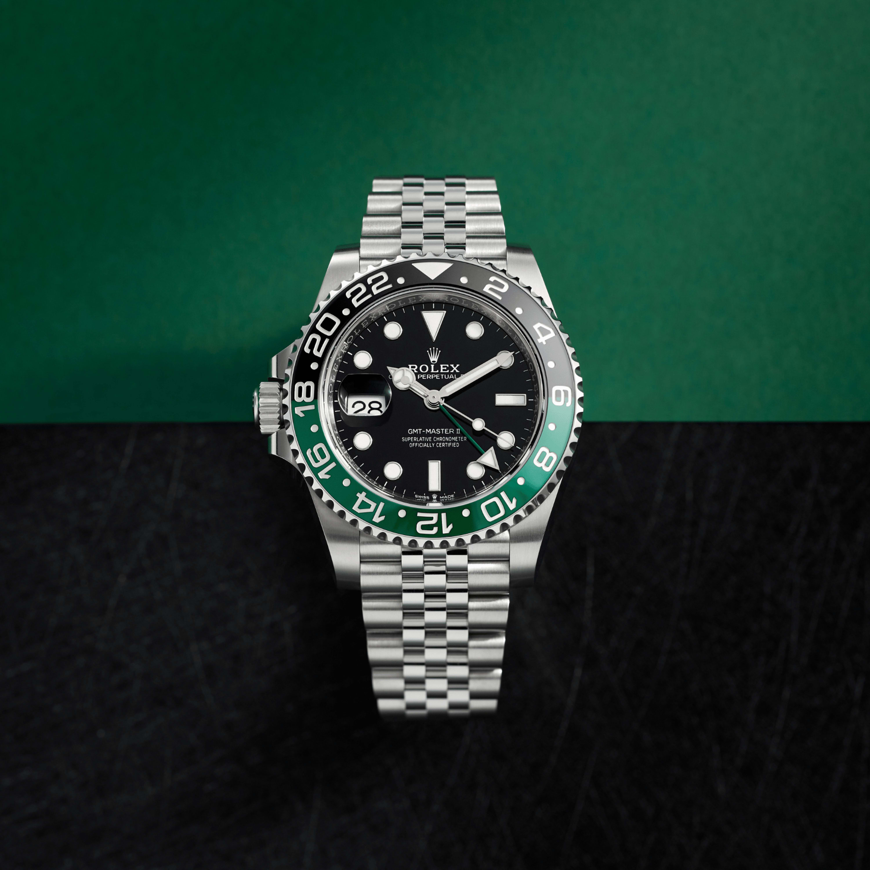 Rolex GMT-Master II Steel Jubilee Black Dial 