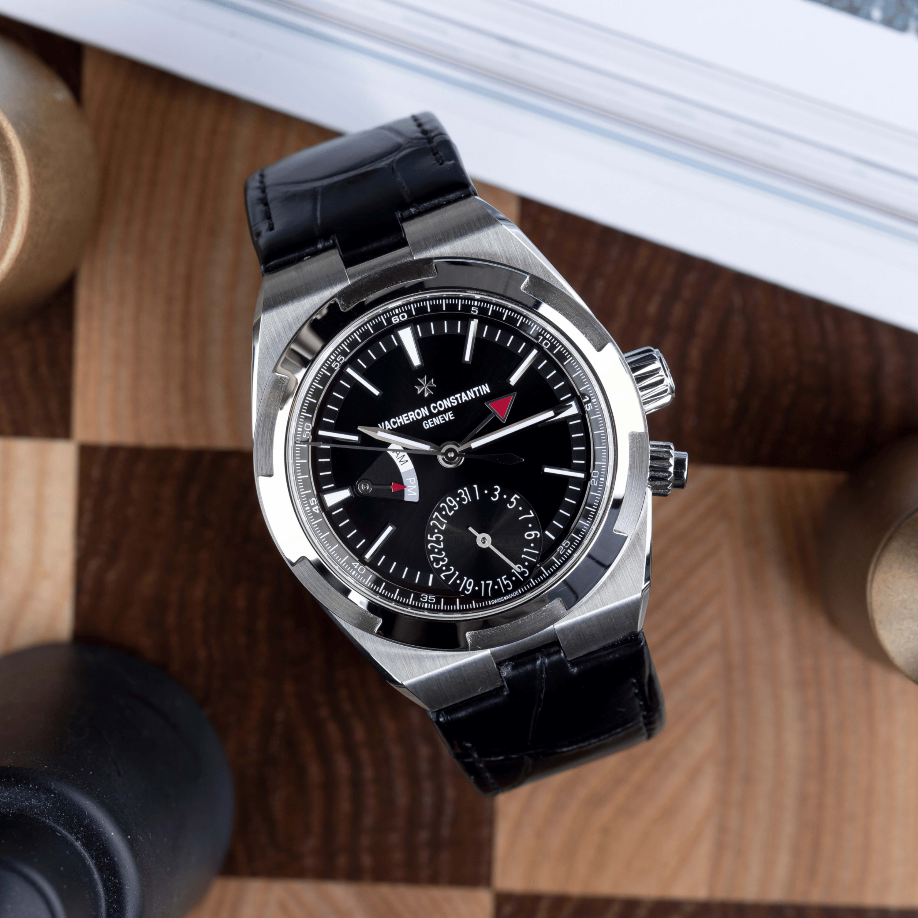 Vacheron Constantin Overseas Dual Time Steel Black Dial 41mm 7900V