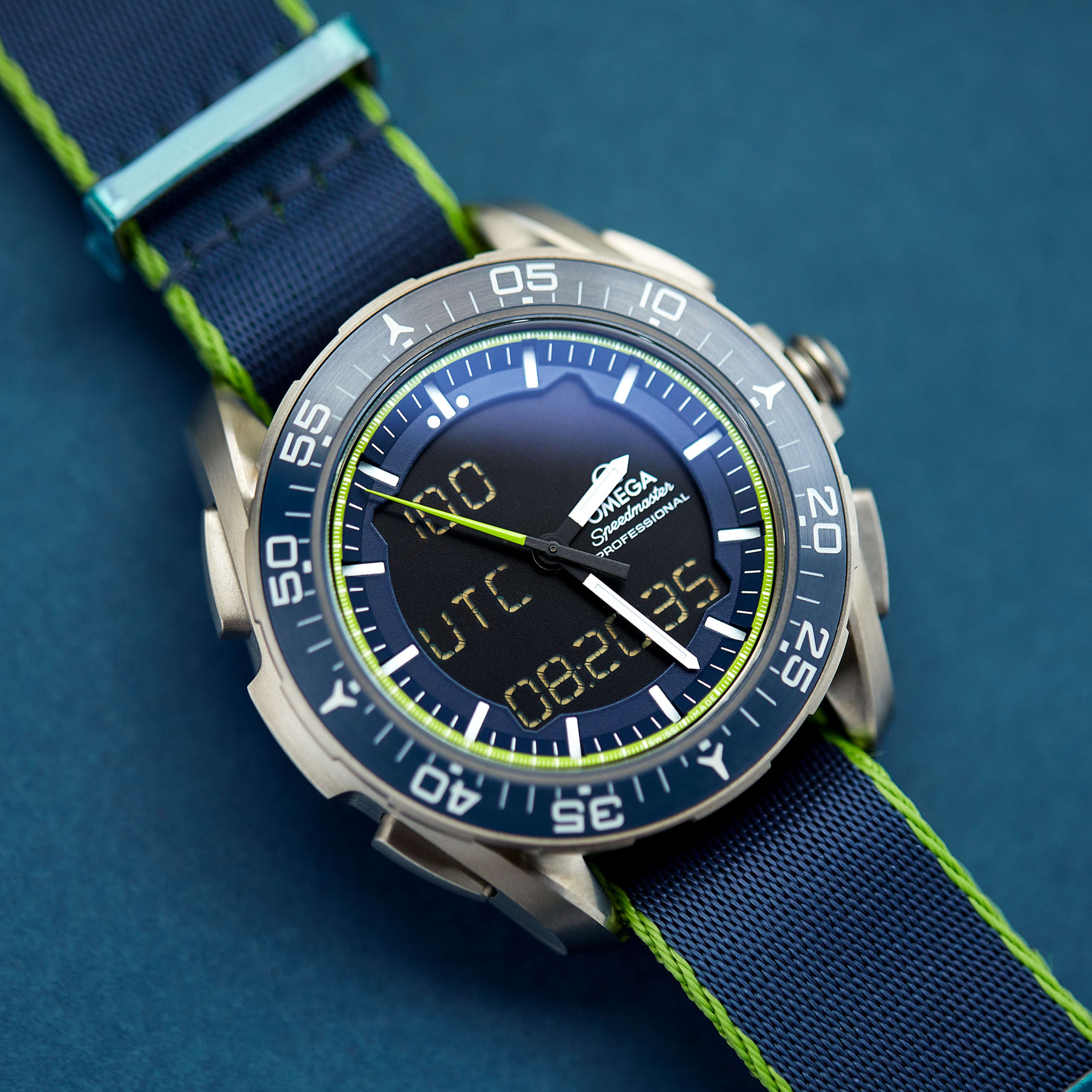 Omega Skywalker X-33 Chronograph Titanium Blue Dial 45mm 318.92