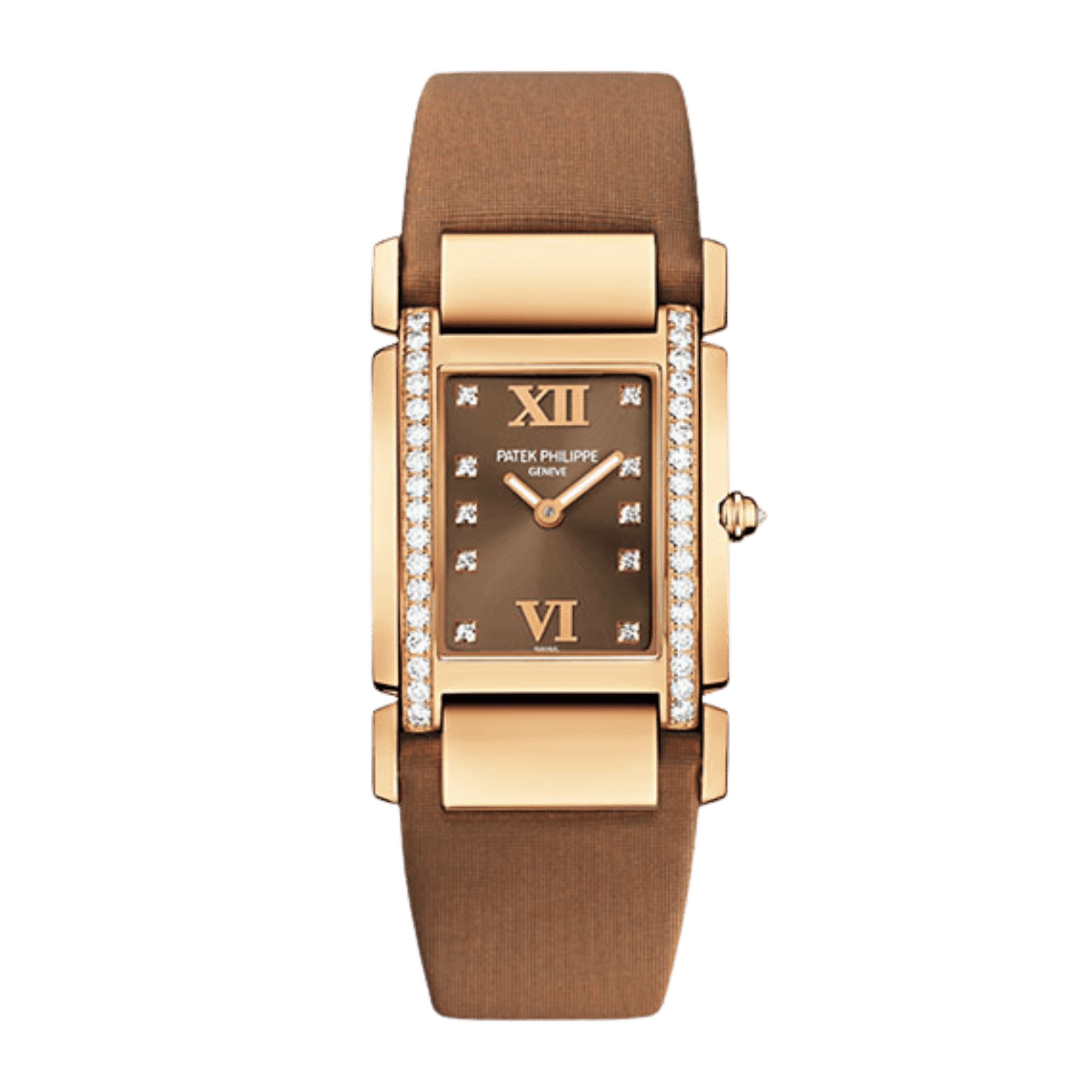 Patek Philippe Twenty~4 Rose Gold Diamond Brown Dial 25mm  display picture 3
