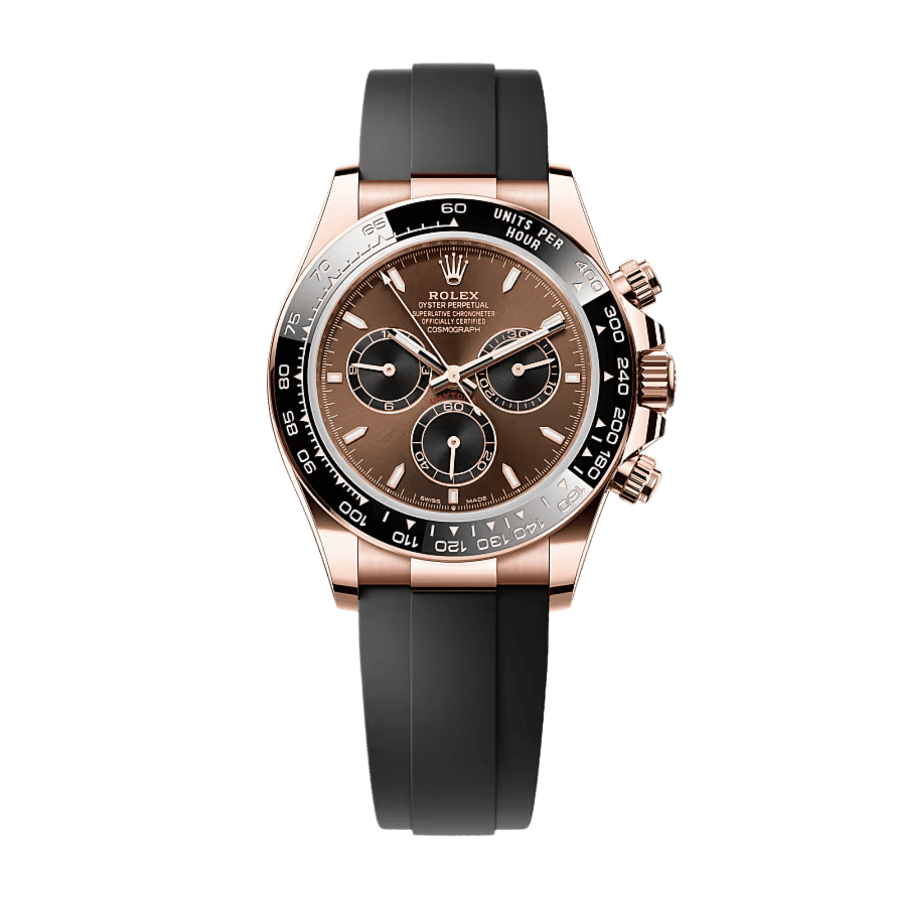 Rolex Daytona Rose Gold Oysterflex Brown Dial 40mm 126515LN-0010