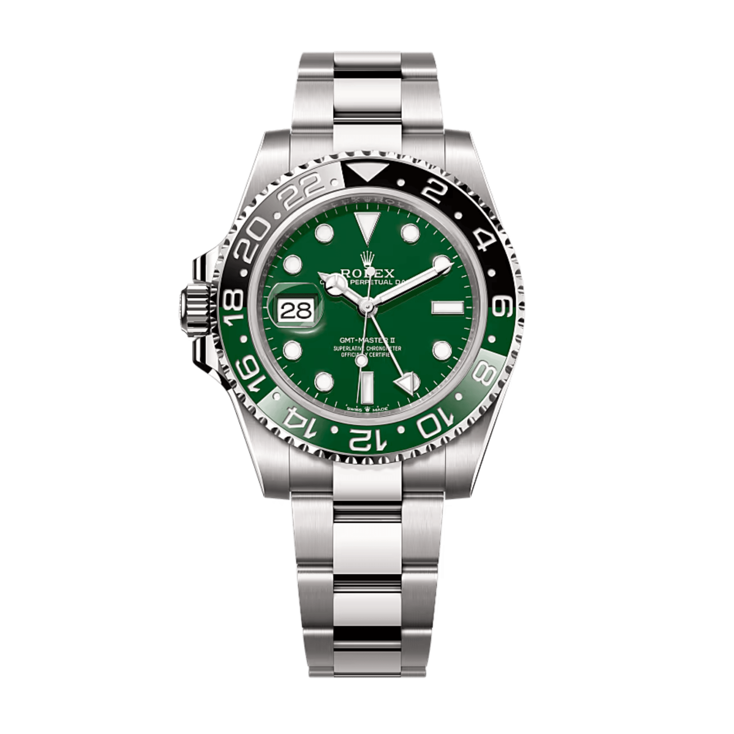 Rolex GMT-Master II White Gold Green Dial 40mm 126729VTNR-0001