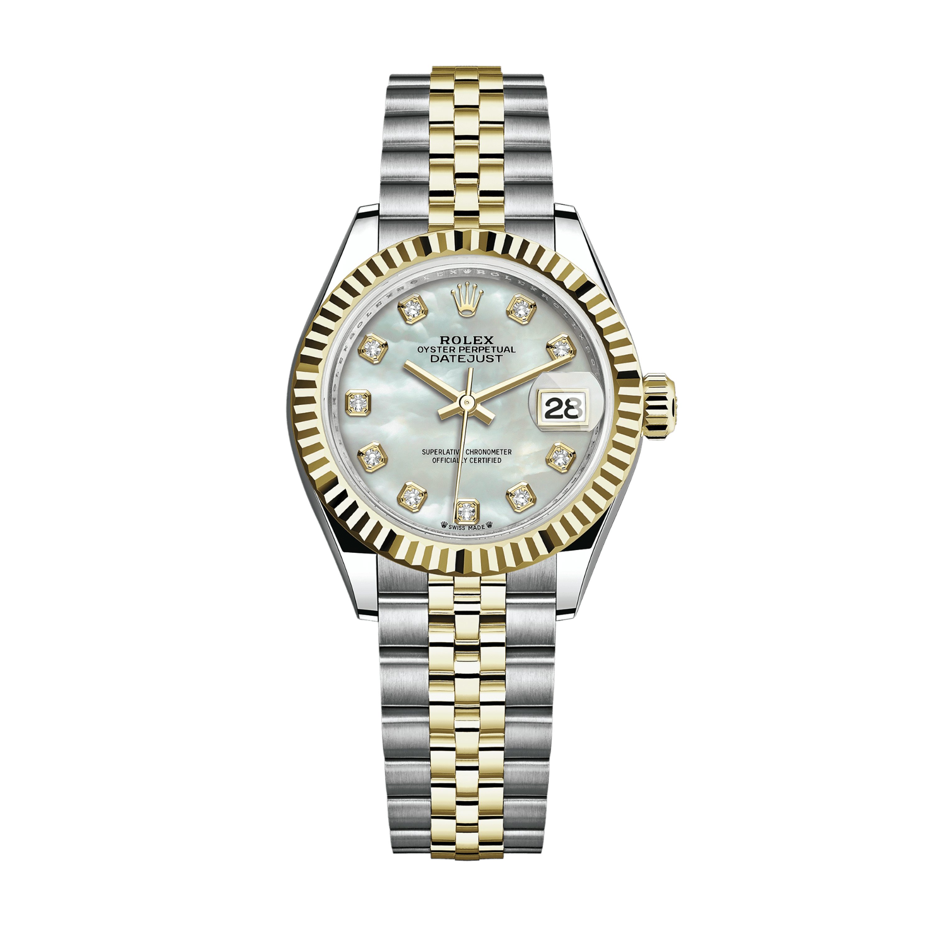 Rolex Lady-Datejust Yellow Gold & Steel Jubilee Mother of Pearl