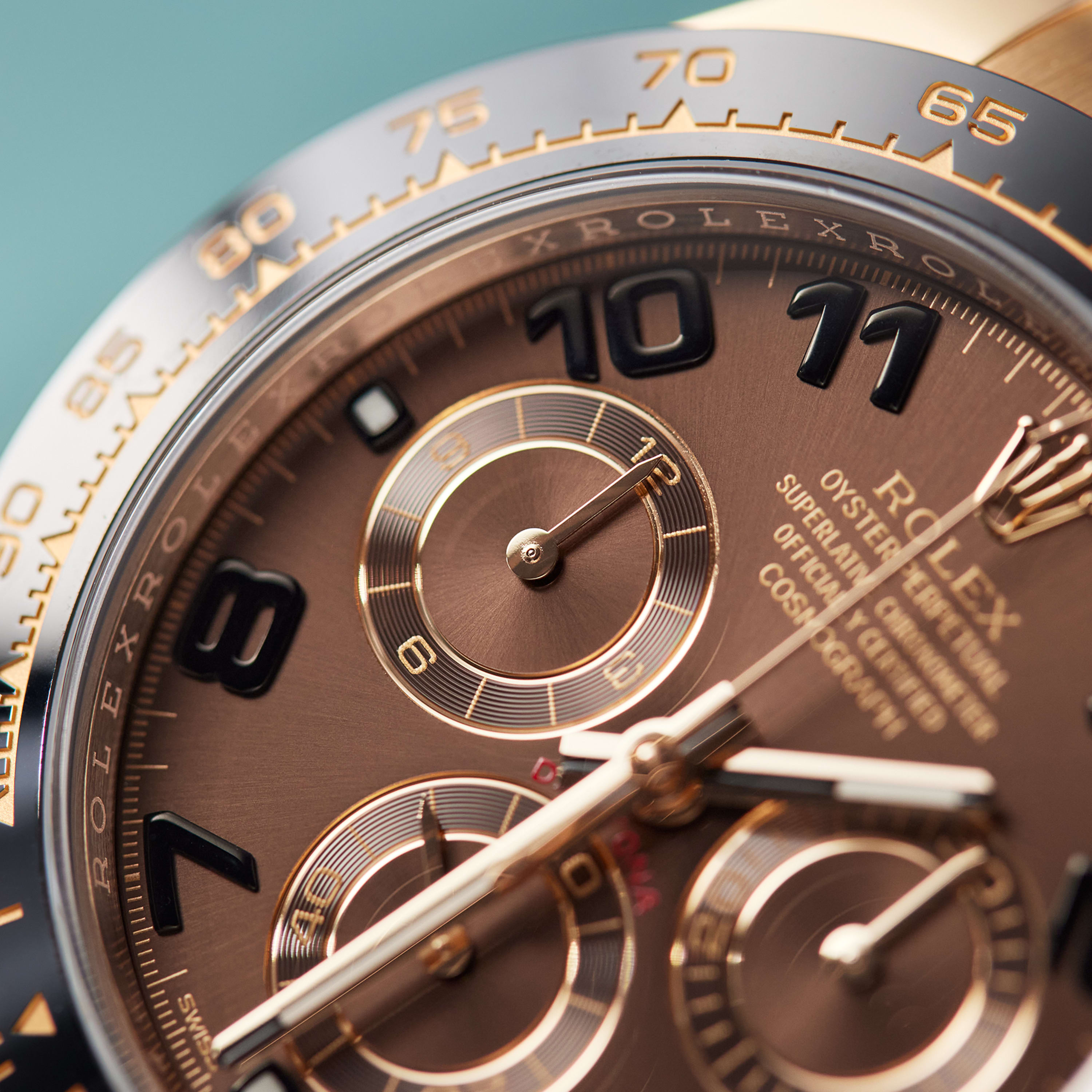 Rolex Daytona Rose Gold Oysterflex Brown Dial 40mm 116515LN-0015