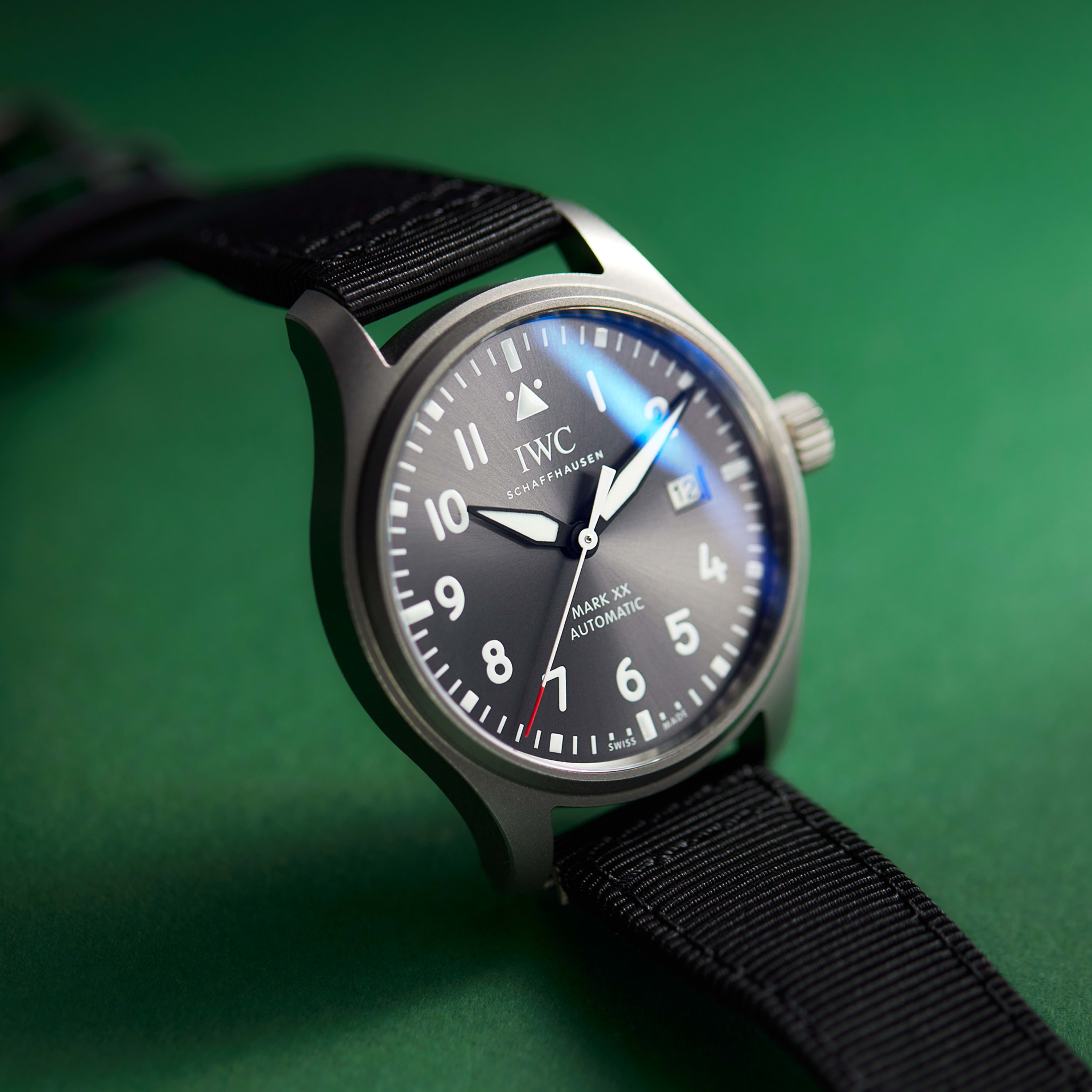 IWC Pilot's Watch Mark XX Patrouille Suisse Titanium Grey Dial