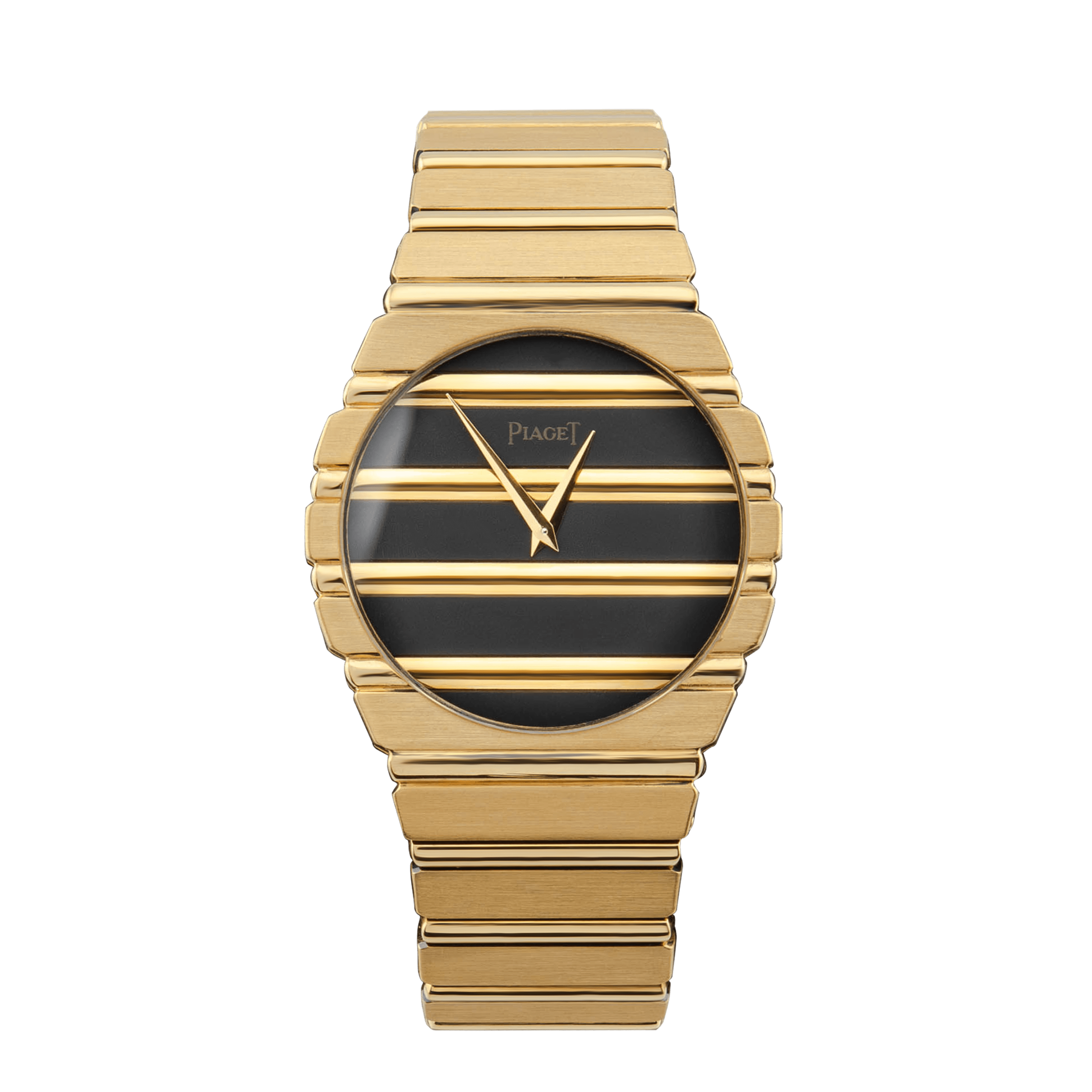 Piaget Vintage Polo Yellow Gold Black Dial 34mm 7661C701 - Make an