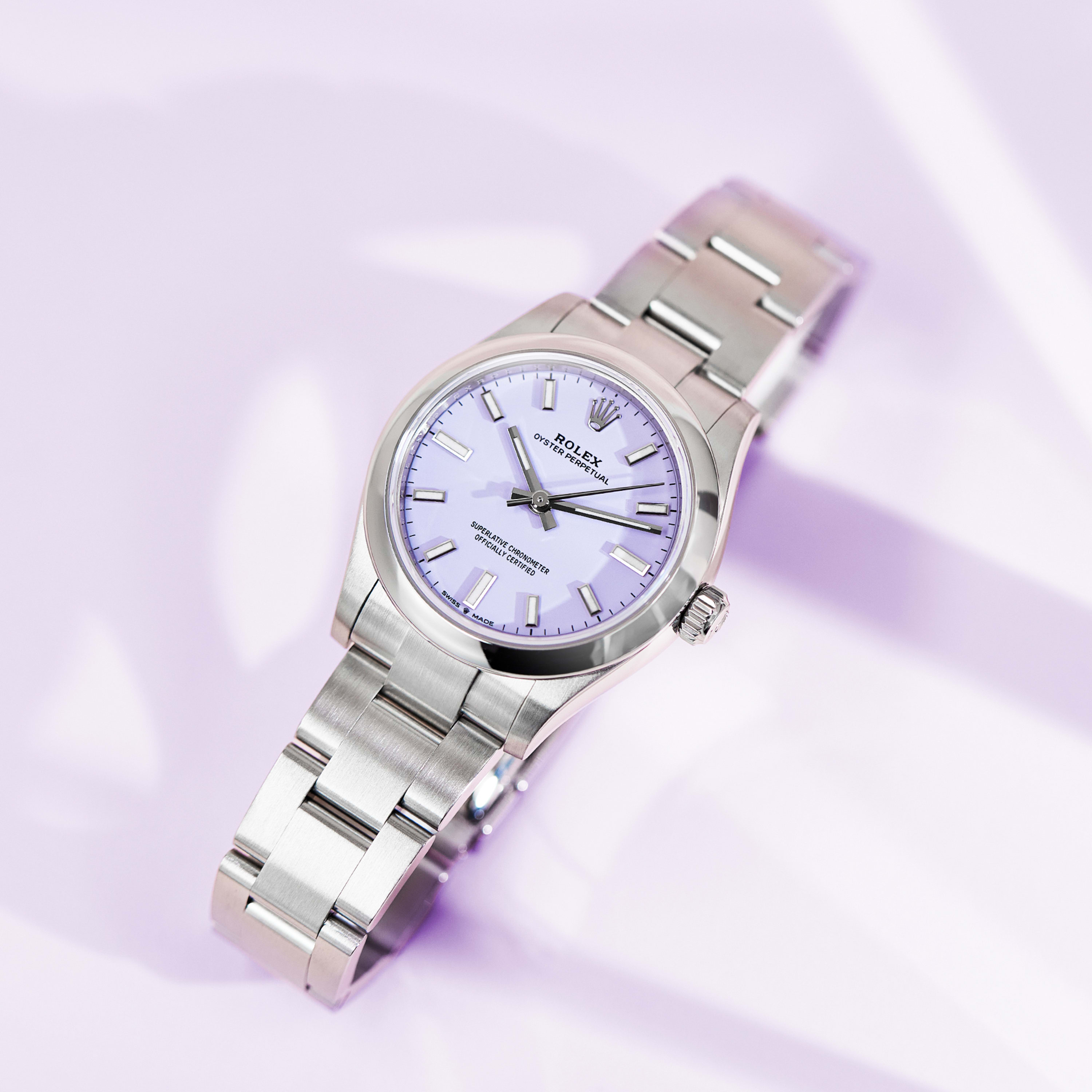 Rolex Oyster Perpetual Steel Lavender Dial 31mm 277200-0014 - Make
