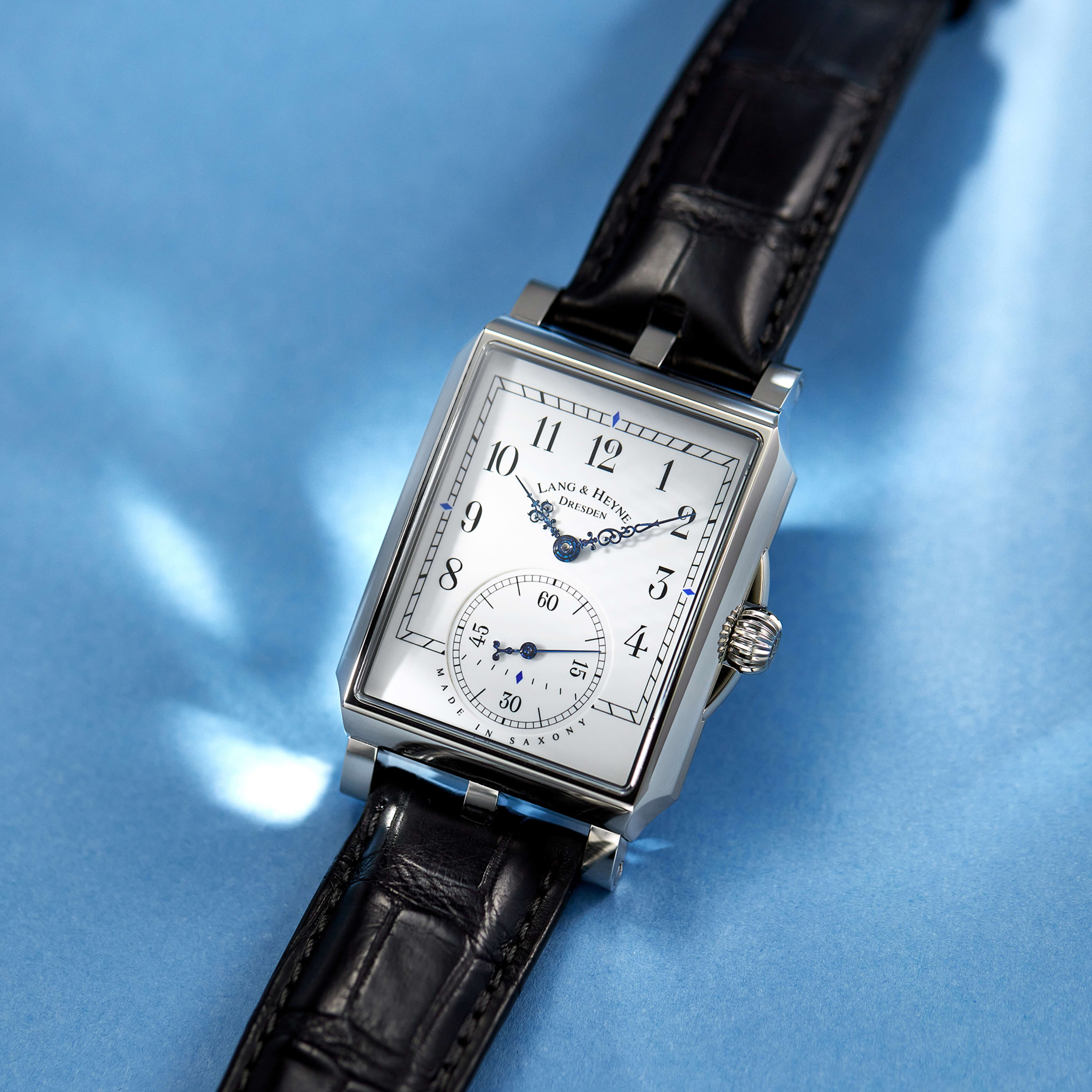 Lang & Heyne Georg No. 141 Steel White Enamel Dial 32mm Georg No
