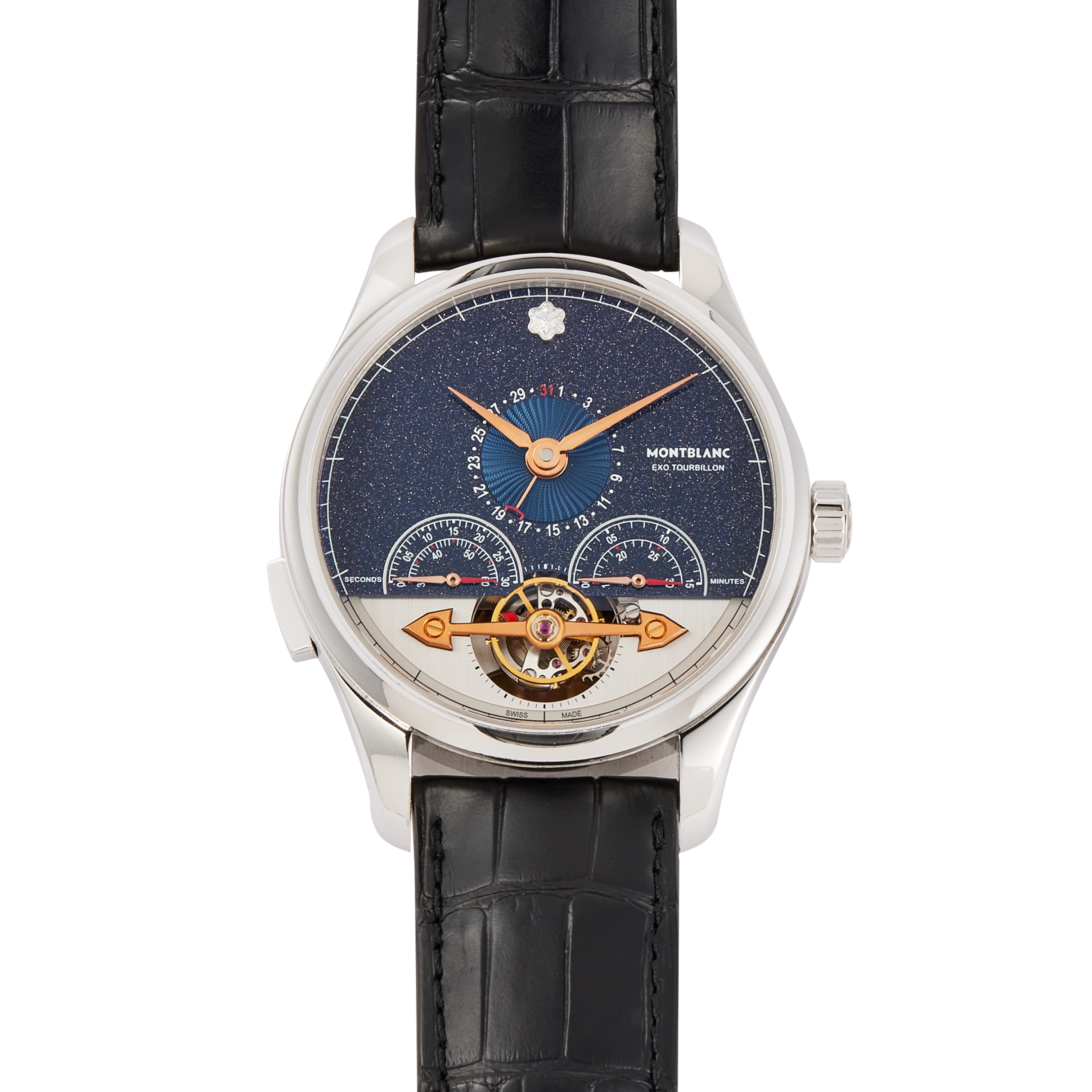 Montblanc Heritage Chronometrie ExoTourbillon White Gold Blue