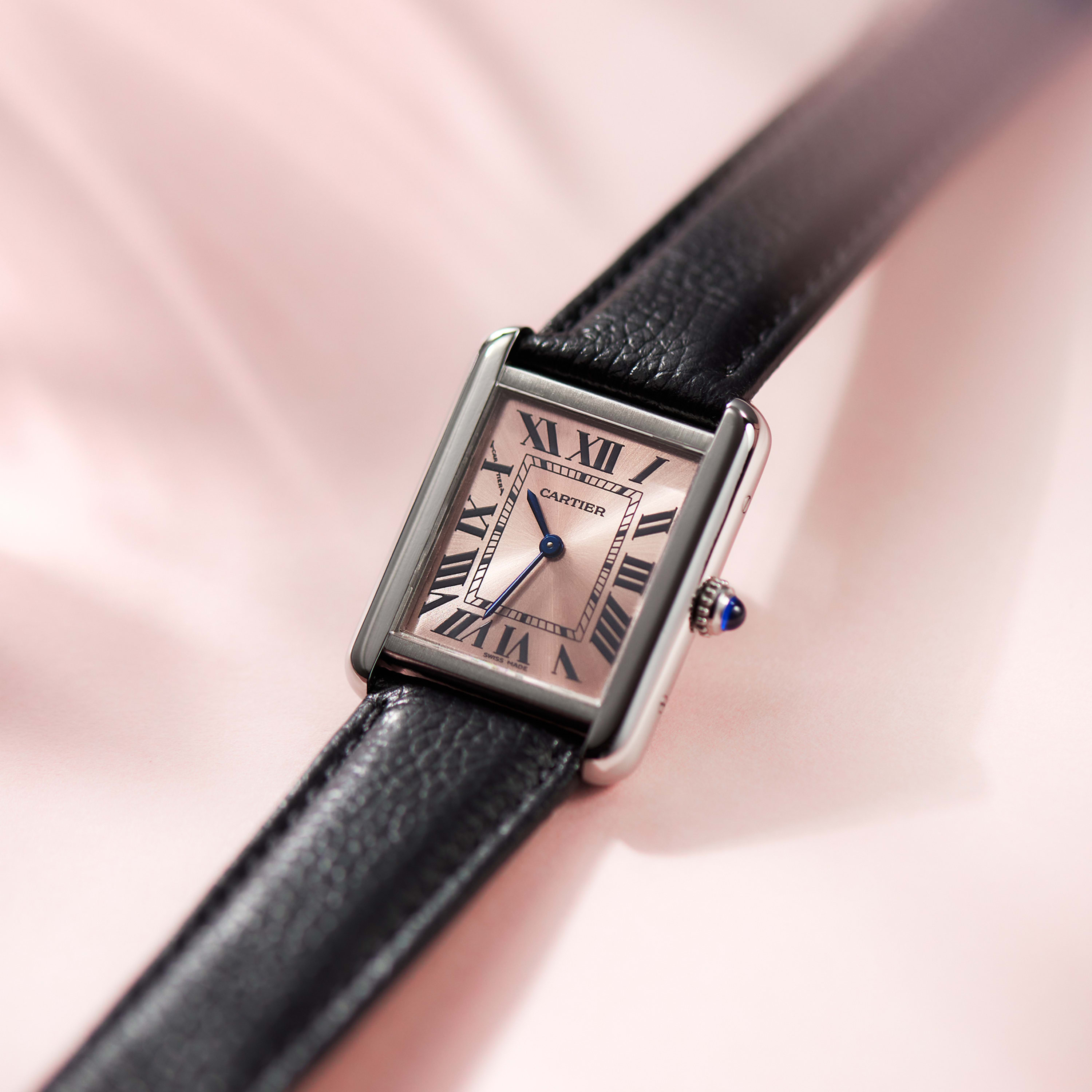 Cartier Tank Solo Steel Pink Dial 24mm W5200000 - Make an offer