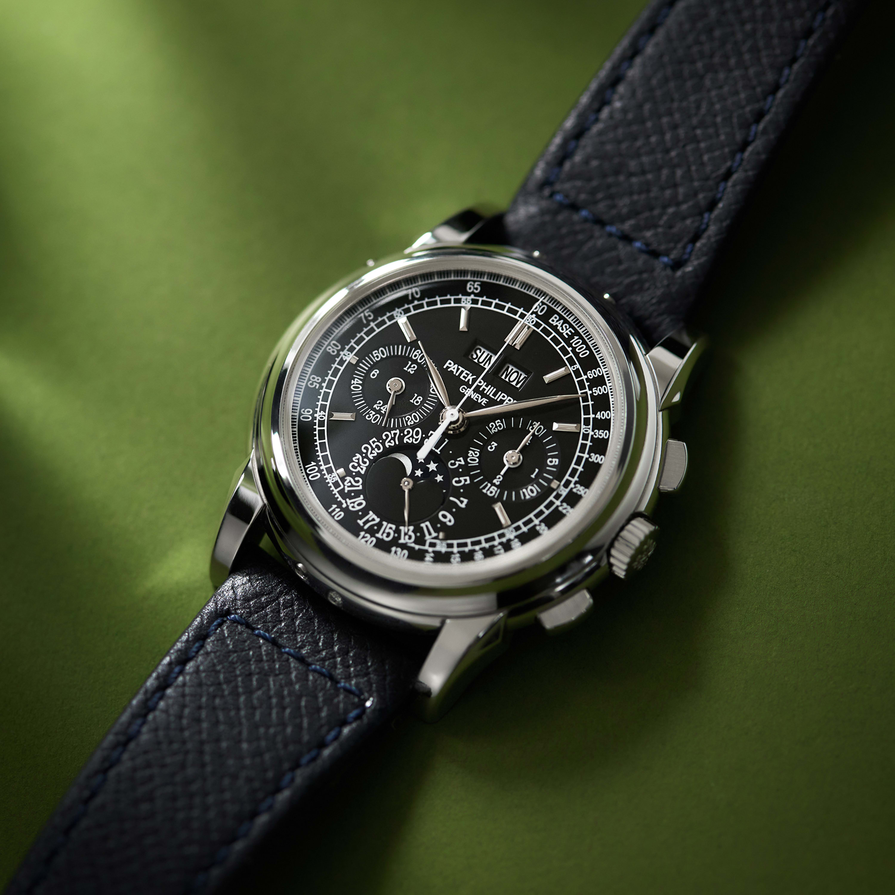Bracelet De Montre PATEK PHILIPPE Vintage – Croco Noir 14 Mm – Pour Dame – Occasion