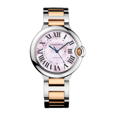 Ballon Bleu de Cartier Rose Gold & Steel Pink Dial 36mm Sell Image