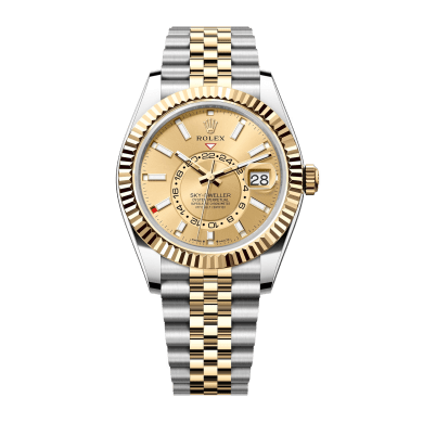 Sky-Dweller Yellow Gold & Steel Jubilee Champagne Dial 42mm Sell Image