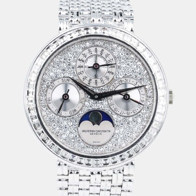 Patrimony Perpetual Calendar Platinum & Gem-Set 35mm Sell Image