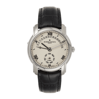 Patrimony Day Retrograde Rose Gold Silver Dial 37mm Sell Image
