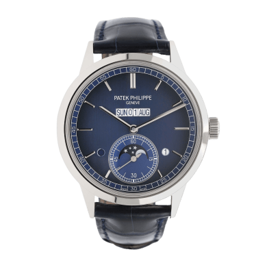 In-Line Perpetual Calendar Platinum Blue Dial 41mm Sell Image