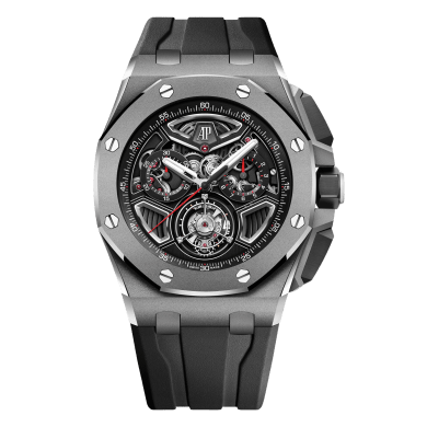 Royal Oak Offshore Flying Tourbillon Chronograph Titanium Skeleton Dial 43mm Sell Image