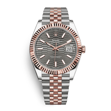Datejust Rose Gold & Steel Jubilee Grey Dial 41mm Sell Image