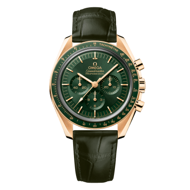 Speedmaster Professional Moonwatch Yellow Gold Green Dial 42mm Sell Image