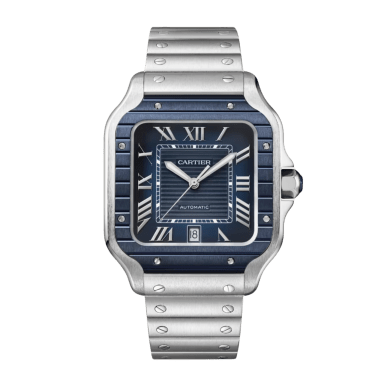 Santos de Cartier Steel Blue Dial 39mm Sell Image