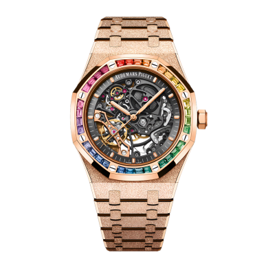 Royal Oak Double Balance Wheel Openworked Rose Gold Rainbow 41mm Sell Image