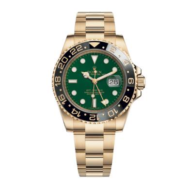 GMT-Master II Yellow Gold Green Dial 40mm Sell Image