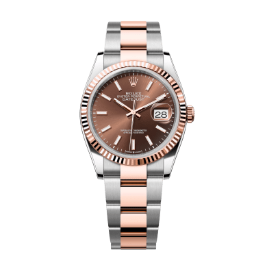 Datejust Rose Gold & Steel Chocolate Dial 36mm Sell Image