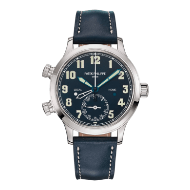 Calatrava Pilot Travel Time White Gold Blue Dial 37mm Sell Image