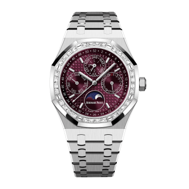 Royal Oak Perpetual Calendar White Gold Diamond Purple Dial 41mm Sell Image