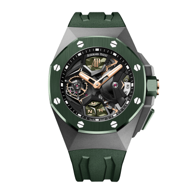 Royal Oak Concept GMT Tourbillon Titanium Ceramic Skeleton Dial 44mm Sell Image