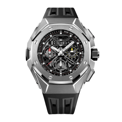 Royal Oak Concept Split Second Chronograh GMT Date Titanium Ceramic Skeleton Dial 43mm Sell Image
