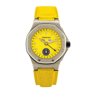 Royal Oak Offshore Full Calendar Steel Yellow Dial 38mm Sell Image