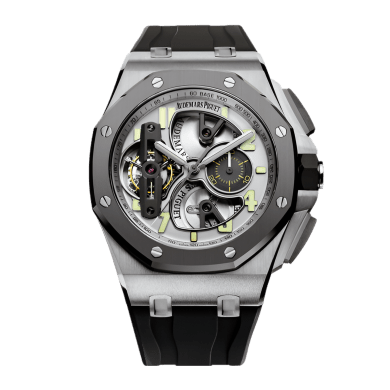 Royal Oak Offshore Tourbillon Chronograph Titanium Silver Dial 44mm Sell Image