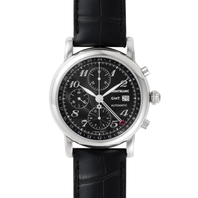 Star Traditional Chronograph GMT Steel Black Dial 42mm Sell Image