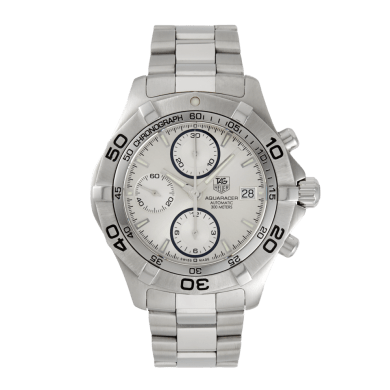 Aquaracer Chronograph Steel White Dial 41mm Sell Image