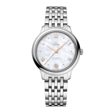 De Ville Prestige Chronometer Steel Mother of Pearl Dial 34mm Sell Image