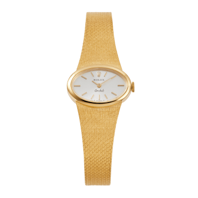 Oval Orchid Yellow Gold White Dial Sell Image