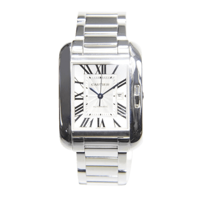 Tank Anglaise White Gold Silver Dial 36mm Sell Image