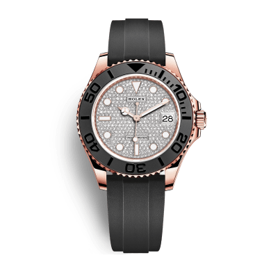 Yacht-Master Rose Gold Oysterflex Pave Dial 37mm Sell Image