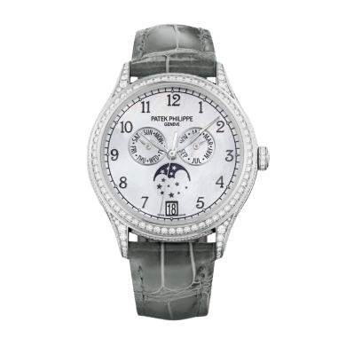 Annual Calendar White Gold Diamond Mother of Pearl Dial 38mm Sell Image