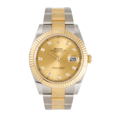 Datejust Yellow Gold & Steel Champagne Dial 41mm Sell Image